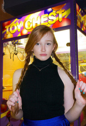 18 year old girl Kasey Chase submits to a dominant man wearing latex gloves